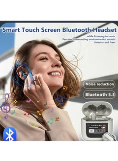 General Smart touch screen bluetooth headset, touch control wireless bluetooth 5.3 headset, smart touch screen bluetooth, sports waterproof wireless bluetooth headset  - Image 3