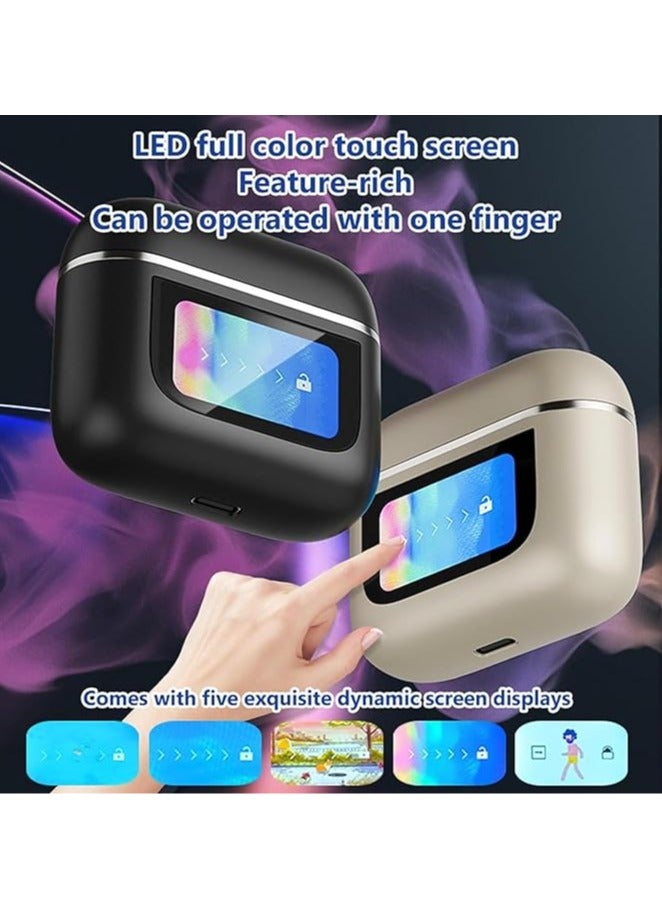 general Smart touch screen bluetooth headset, touch control wireless bluetooth 5.3 headset, smart touch screen bluetooth, sports waterproof wireless bluetooth headset - Image 5