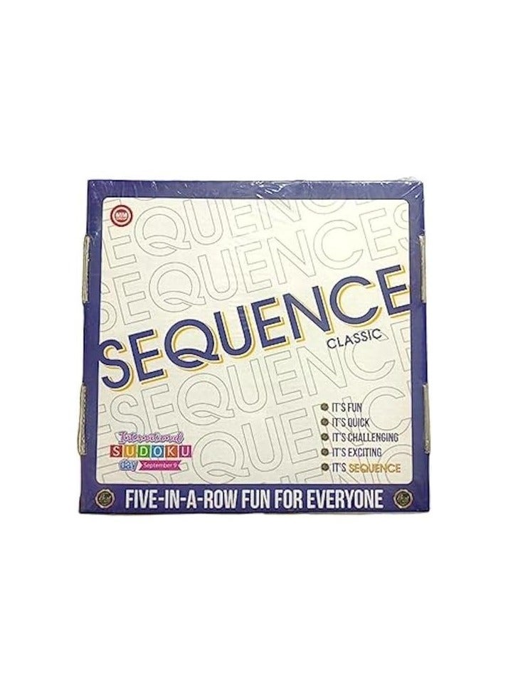 Sequence Classic Board Game, Five-in-a-Row Strategy Card Game, Family Fun Entertainment - Image 2