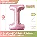 Lovoir 40 Inch Pastel Pink Letter I Balloons 1 Count Unisex Adults Boys Girls Alphabet Letter Self Sealing Thickened Grade A Quality Foil Material Perfect for Birthday Celebration - Image 4