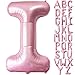 Lovoir 40 Inch Pastel Pink Letter I Balloons 1 Count Unisex Adults Boys Girls Alphabet Letter Self Sealing Thickened Grade A Quality Foil Material Perfect for Birthday Celebration - Image 2