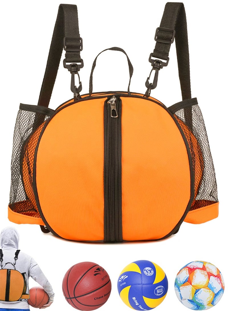 QUTOOB Sports Balls Backpack Sports Gear Bag For Carrying Basketballs Footballs Volleyballs, Adjustable Shoulder Straps, 2 Side Pockets, Basketball Bag Football Bag - Ideal for Sports Teams, Players, Coaches - Image 1