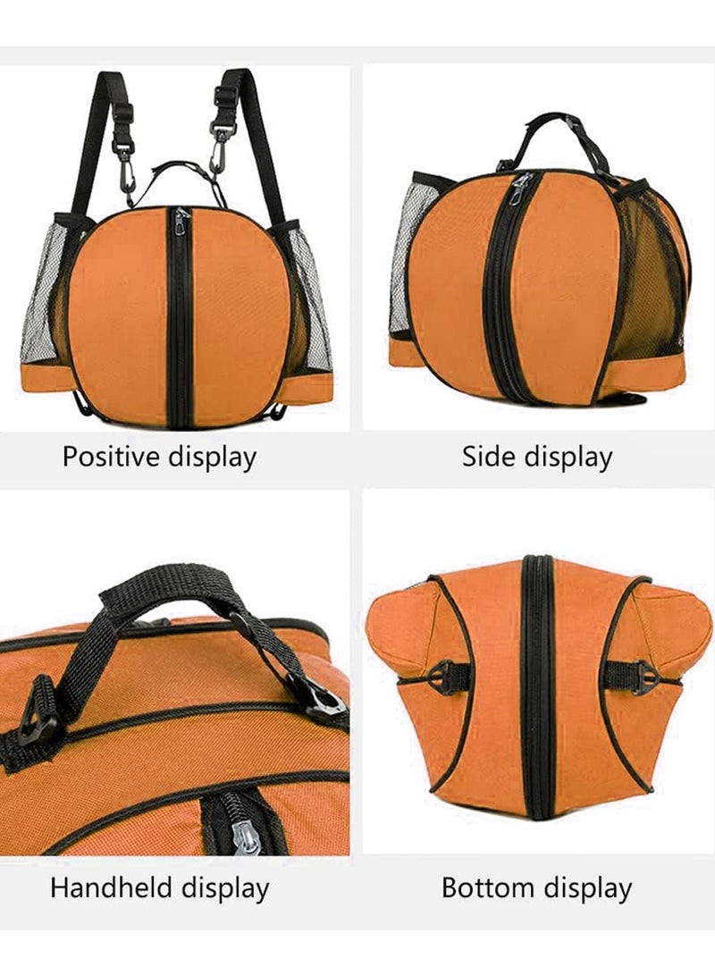 QUTOOB Sports Balls Backpack Sports Gear Bag For Carrying Basketballs Footballs Volleyballs, Adjustable Shoulder Straps, 2 Side Pockets, Basketball Bag Football Bag - Ideal for Sports Teams, Players, Coaches - Image 3