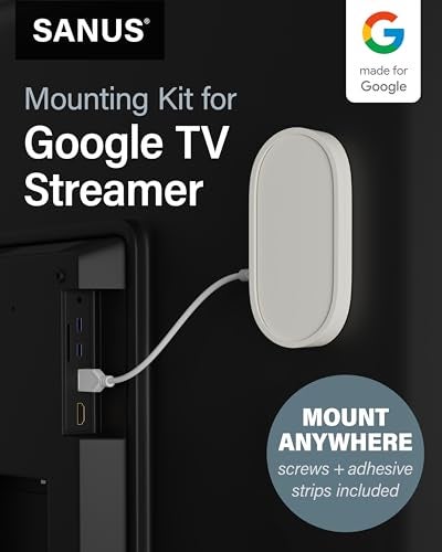 SANUS Mounting Kit for Google TV Streamer (4K) Mount - Hide Streaming Box Behind TV for Space Saving & Clean Setup - Easy DIY Assembly - Image 2