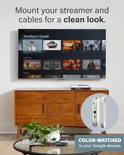 SANUS Mounting Kit for Google TV Streamer (4K) Mount - Hide Streaming Box Behind TV for Space Saving & Clean Setup - Easy DIY Assembly - Image 3