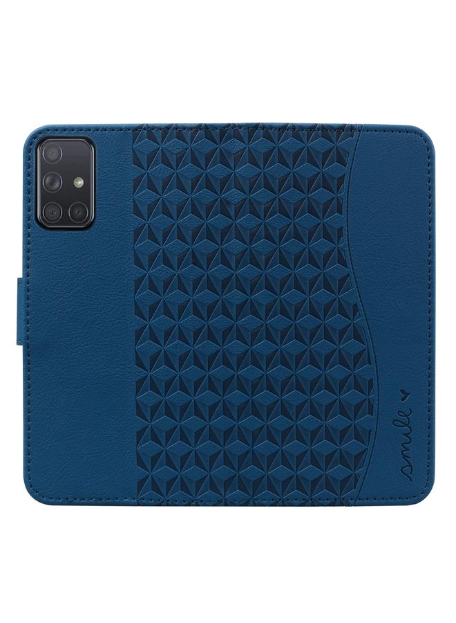 اس-توب جراب لهاتف Samsung Galaxy A51 4G جراب هاتف جلدي بإبزيم ماسي مع حبل - Image 3