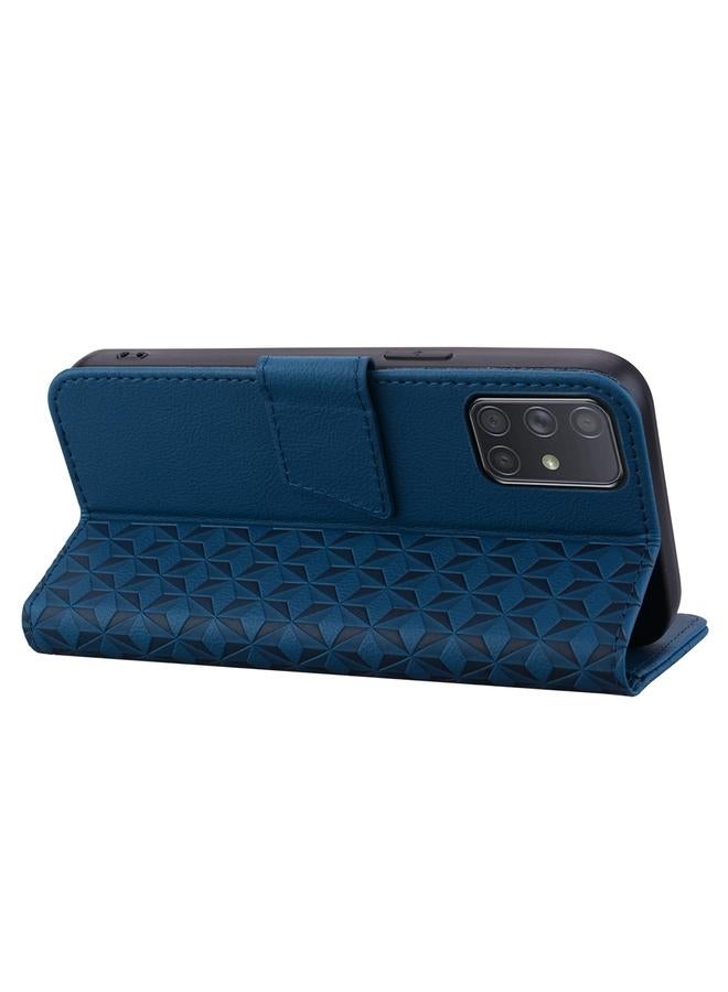 اس-توب جراب لهاتف Samsung Galaxy A51 4G جراب هاتف جلدي بإبزيم ماسي مع حبل - Image 5