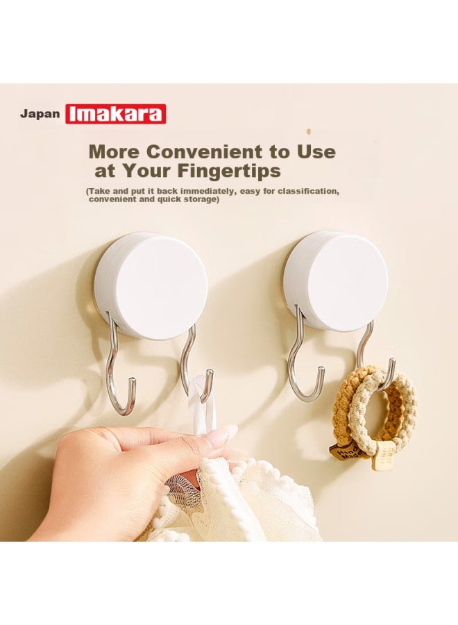 Imakara Kitchen And Bathroom Vacuum Strong Suction Cup Hooks, Adhesive Hooks Without Drilling, No Trace, Super Strong Adhesion, Nail-free - Image 5