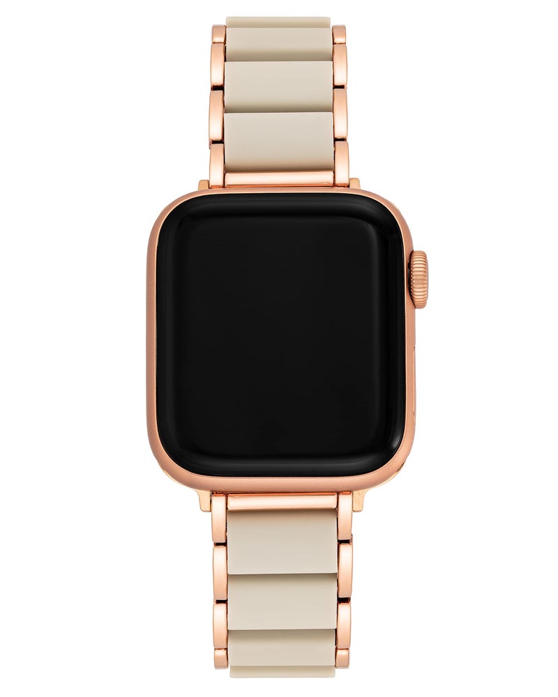 ANNE KLEIN سوار أن كلاين المطاطي للأزياء لساعات آبل، آمن، قابل للتعديل، بديل لسوار آبل، يناسب معظم المعاصم - Image 1