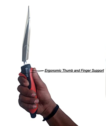 Fieldstar Flower Wide Trowel for Garden Works - Heavy Duty Stainless Steel Hand Shovel with Ergonomic Rubber Coated Grip and heldhole-Stronger Than Aluminium, Cast Iron and Carbon Steel. - Image 3