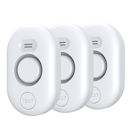 METAK Water Leak Detector Sensor Alarm: Home Water Flooding Monitor Smart Sink Overflow Monitoring Adjustable Wet Moisture Alert Pipe Leakage Drip Detection Warning for Basement Floor 3Pack - Image 1