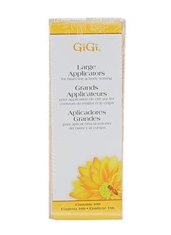GiGi Large Wax Applicators for Bikini Line and Body Waxing, 100 Pieces