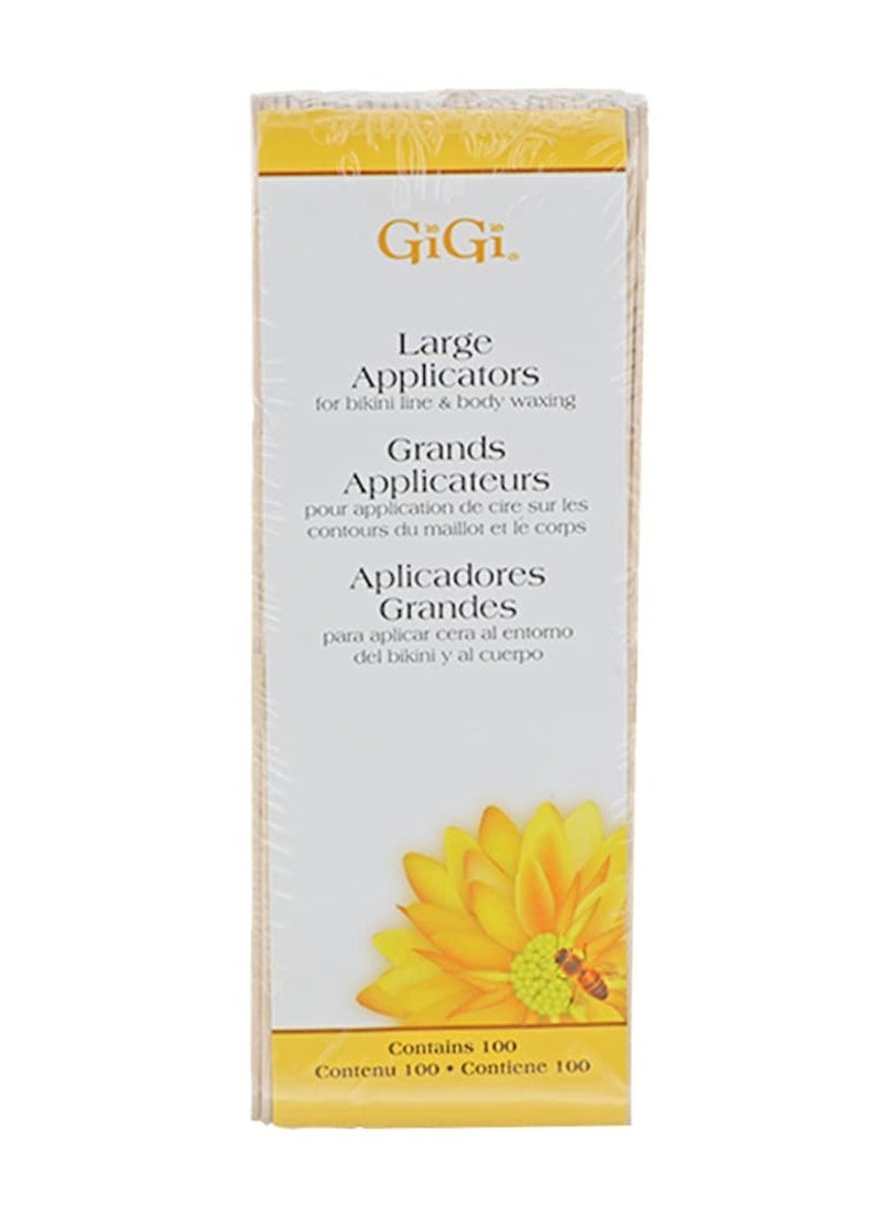 GiGi GiGi Large Wax Applicators for Bikini Line and Body Waxing, 100 Pieces  - Image 1