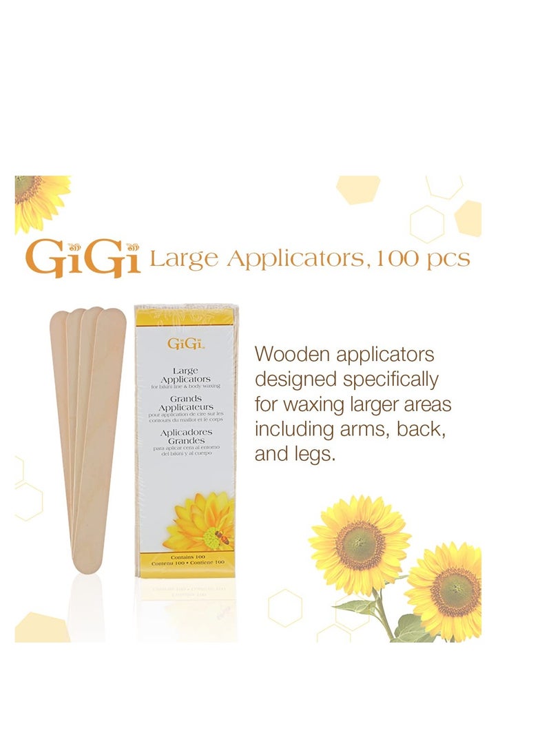GiGi GiGi Large Wax Applicators for Bikini Line and Body Waxing, 100 Pieces  - Image 2