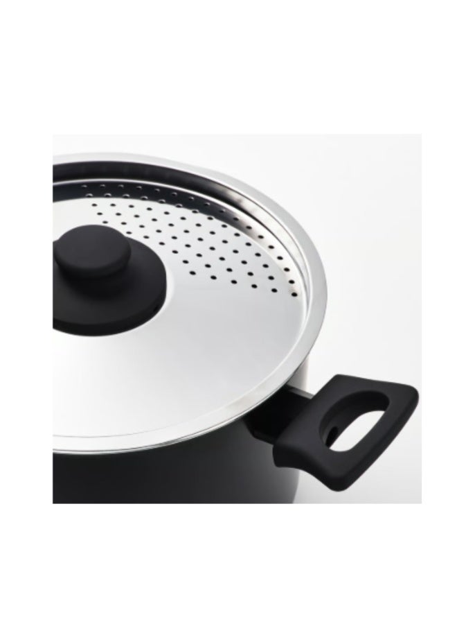 Pot with lid, non-stick coating black, 5 l - Image 5