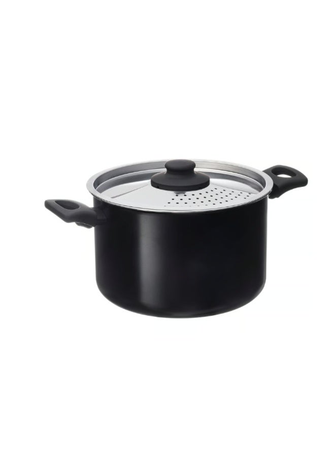 Pot with lid, non-stick coating black, 5 l - Image 3
