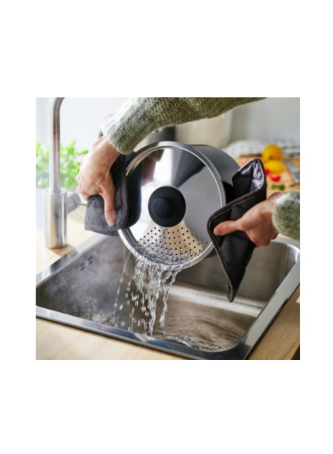 Pot with lid, non-stick coating black, 5 l - Image 2