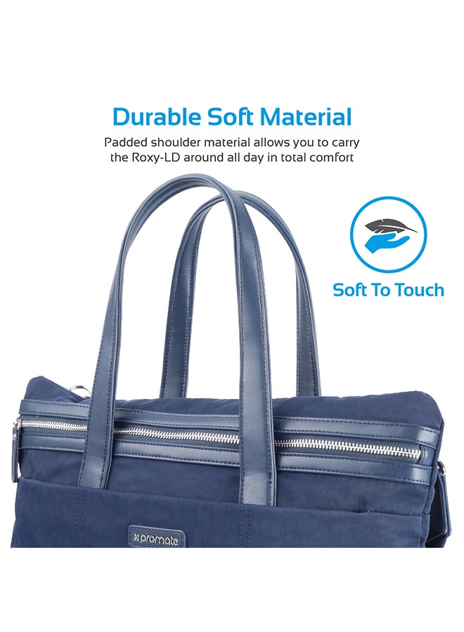 PROMATE Women Laptop Tote Bag, Lightweight 15.6 Inch Laptop Handbag Shoulder Bag with Organise Pocket and Secure Multi Storage Option for Laptop Up To 15.6 Inch, Work Blue - Image 5