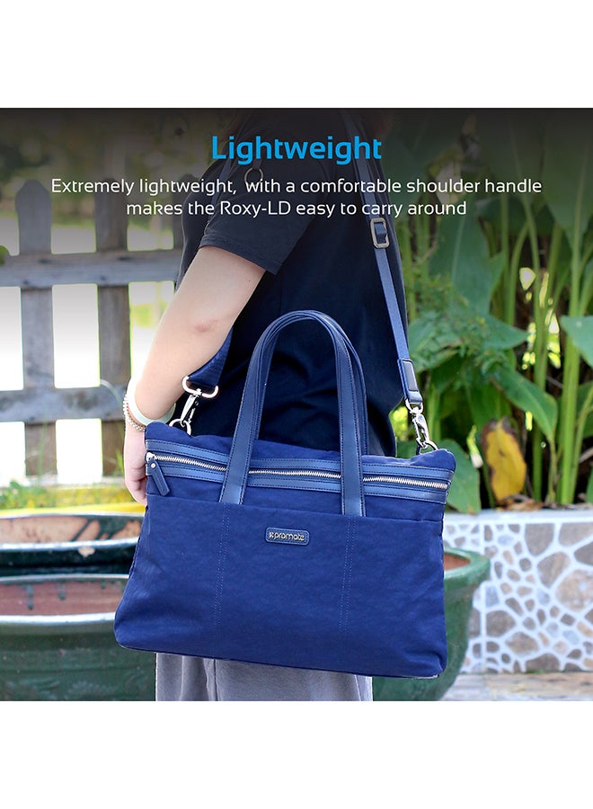 PROMATE Women Laptop Tote Bag, Lightweight 15.6 Inch Laptop Handbag Shoulder Bag with Organise Pocket and Secure Multi Storage Option for Laptop Up To 15.6 Inch, Work Blue - Image 3