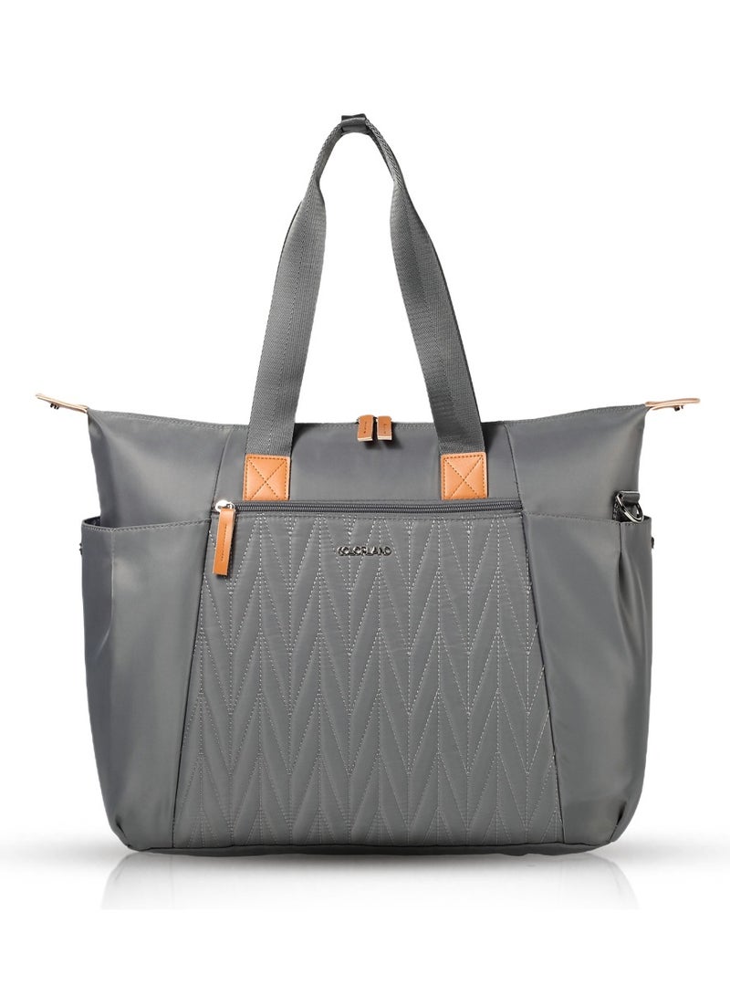 Little Story Zurich Pack and Go Baby Travel Diaper Bag - Grey - Image 1