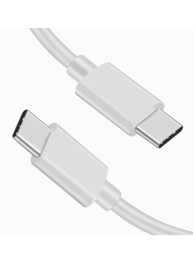 CHAPPELINE Type-C charger cable supports fast charging, 1 meter, from USB-C to USB-C, at a speed of 65W, compatible with iPhone 15, iPhone 16, Huawei, Samsung, and all devices with a Type-C input. - Image 2
