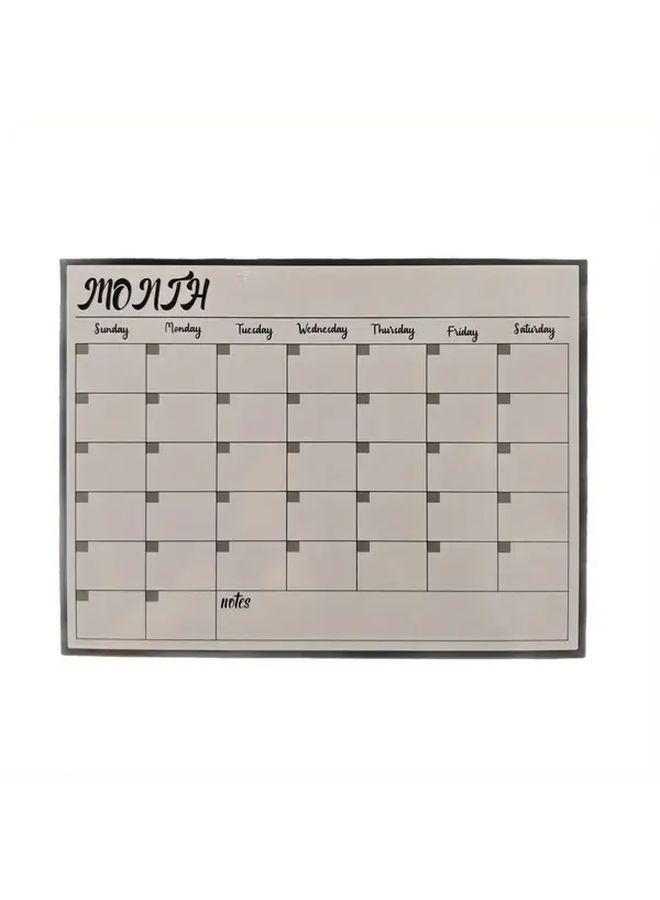 Portable Soft Magnet Reusable Monthly Planner Board for Refrigerator Shopping Lists - Image 5