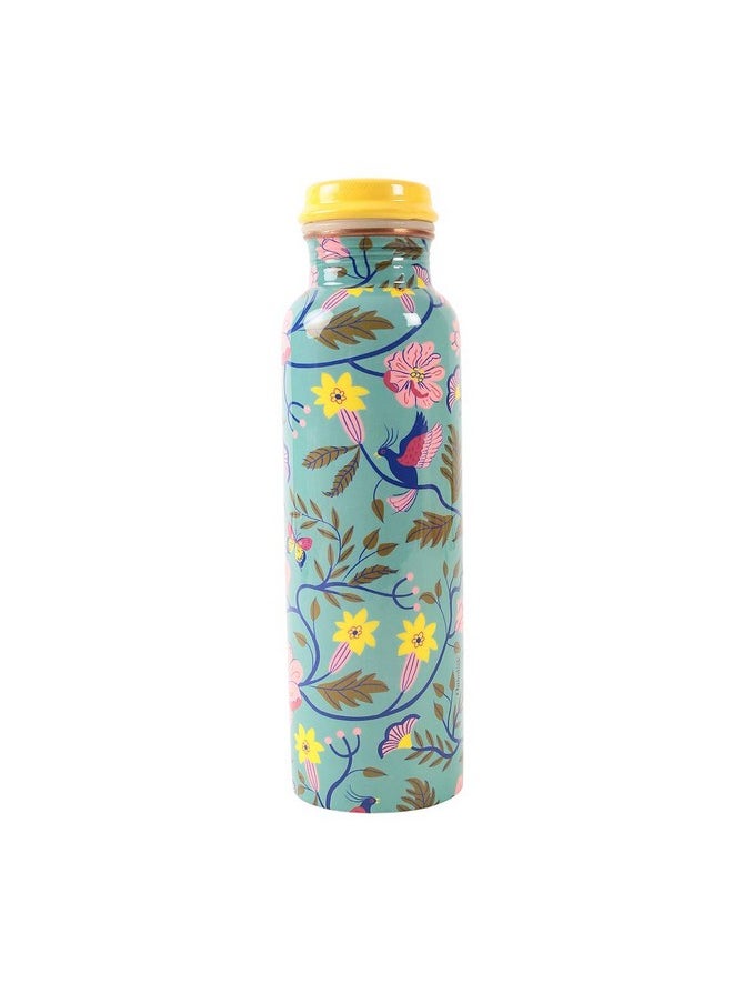 Chumbak European Florals Copper Bottle - Teal - pzsku/Z37D3271F7610C6697D72Z/45/_/1736571292/72881933-60bc-46e2-b3f1-4c9475194ee2