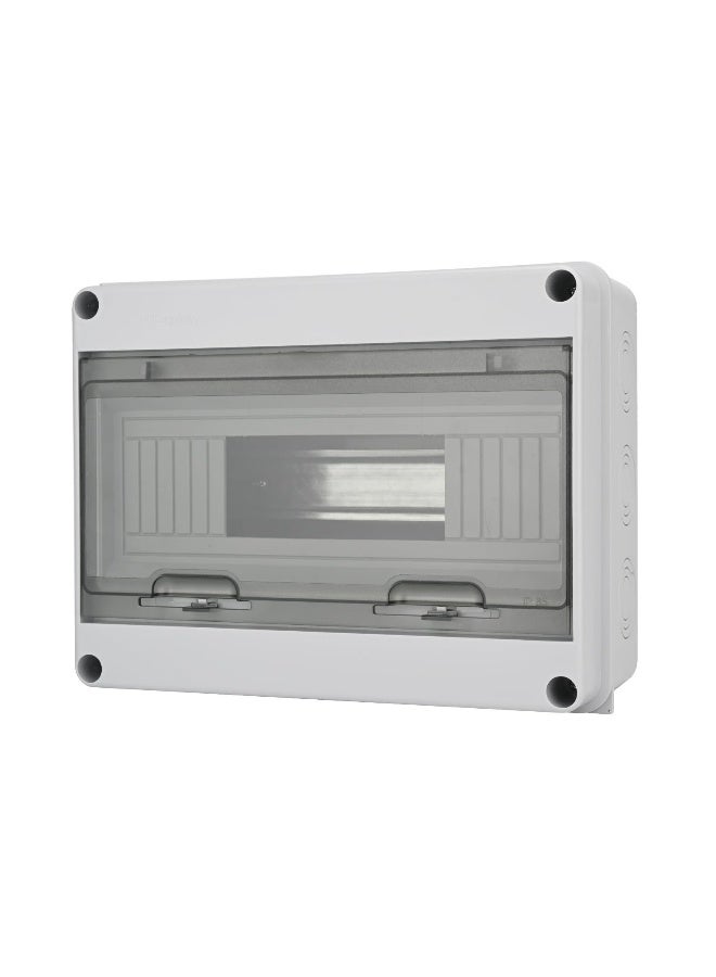 12 Way Circuit Breaker MCB Distribution Protection Box, Miniature Circuit Breaker with DIN Rail, IP65 Waterproof, Suitable for Indoor and Outdoor Use  - Image 1