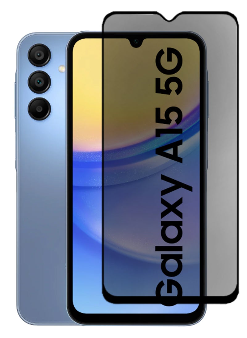 Privacy Tempered Glass Screen Prortector for Samsung Galaxy A15 - Image 1