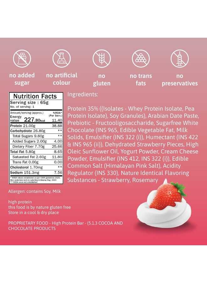 Phab Assorted Protein Bar with 21g Protein, 8g High Fibre & 0 Added Sugar 100% Vegetarian | Diabetic Friendly Healthy & Tasty Protein bars | Trans Fat-Free & No Preservatives Protein bars (Pack of 12 x 65g) - Image 5