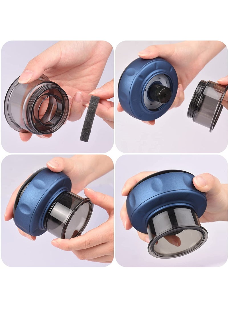 Generic Device 6 Model Wireless Intelligent Vacuum Scraping Negative Pressure Suction Device Slimming Therapy Cupping Meridian massager  Blue  - Image 3