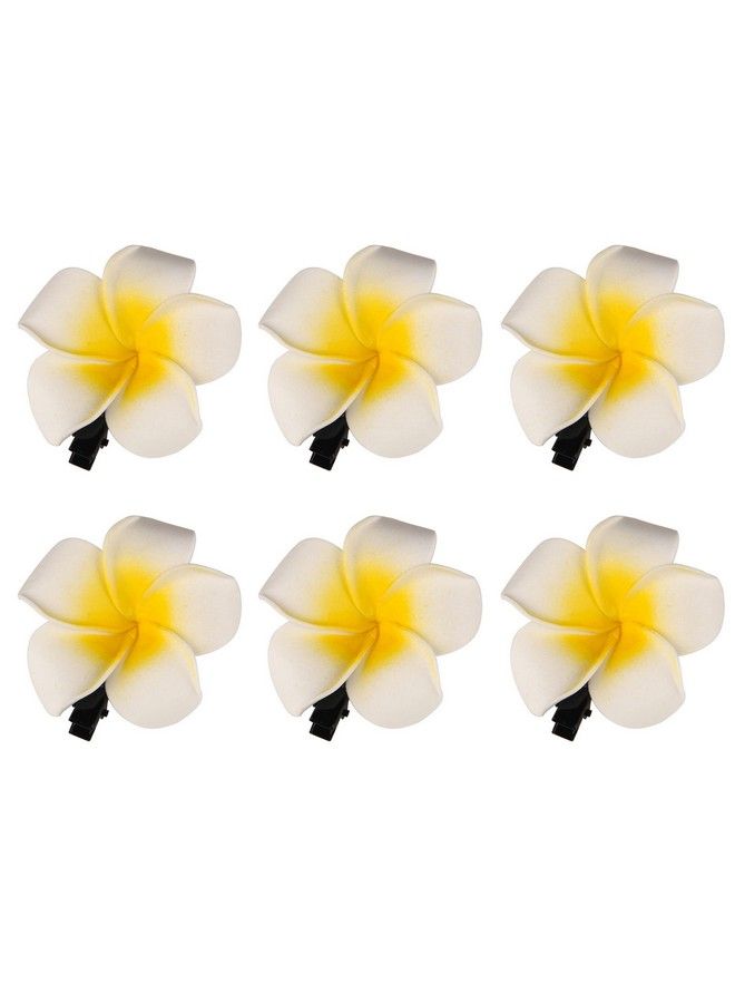 VASANA 12Pcs Hawaii Plumeria Hair Clips Boho Foam Flower Alligator Hairpin Hibiscus Barrette For Beach Party Wedding Cosplay Handmade Accessory - Image 1