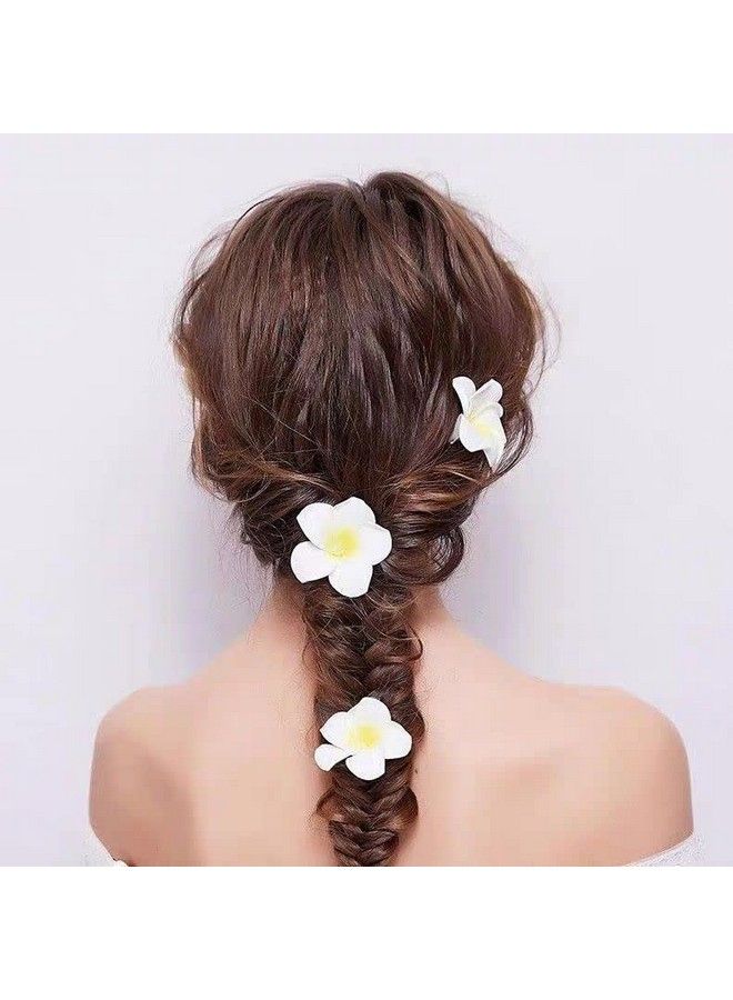 VASANA 12Pcs Hawaii Plumeria Hair Clips Boho Foam Flower Alligator Hairpin Hibiscus Barrette For Beach Party Wedding Cosplay Handmade Accessory - Image 4