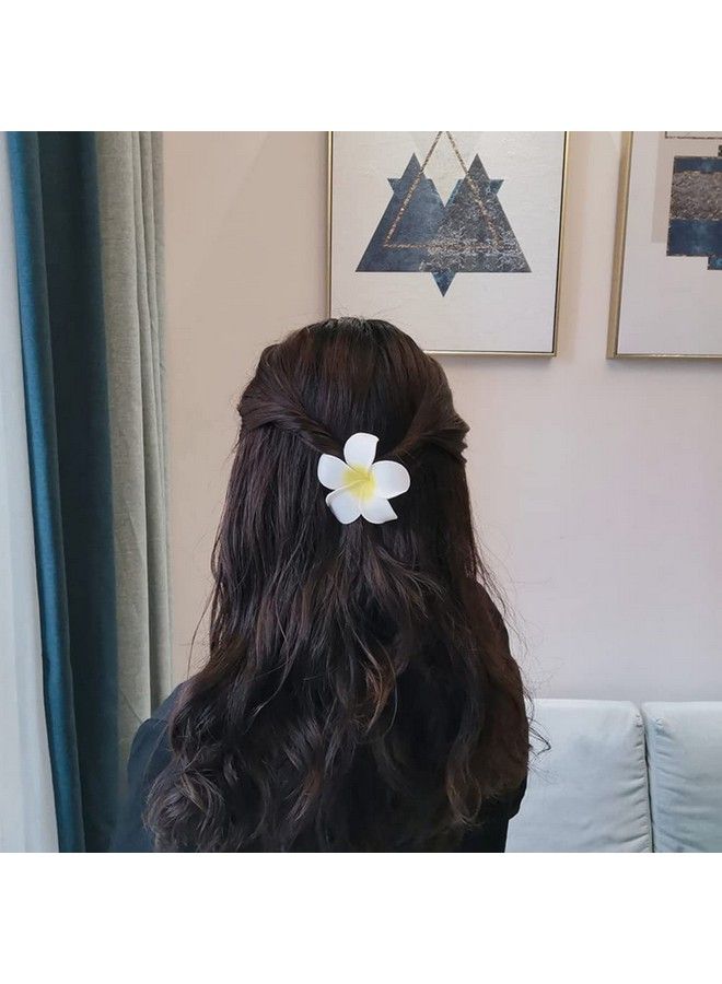 VASANA 12Pcs Hawaii Plumeria Hair Clips Boho Foam Flower Alligator Hairpin Hibiscus Barrette For Beach Party Wedding Cosplay Handmade Accessory - Image 3