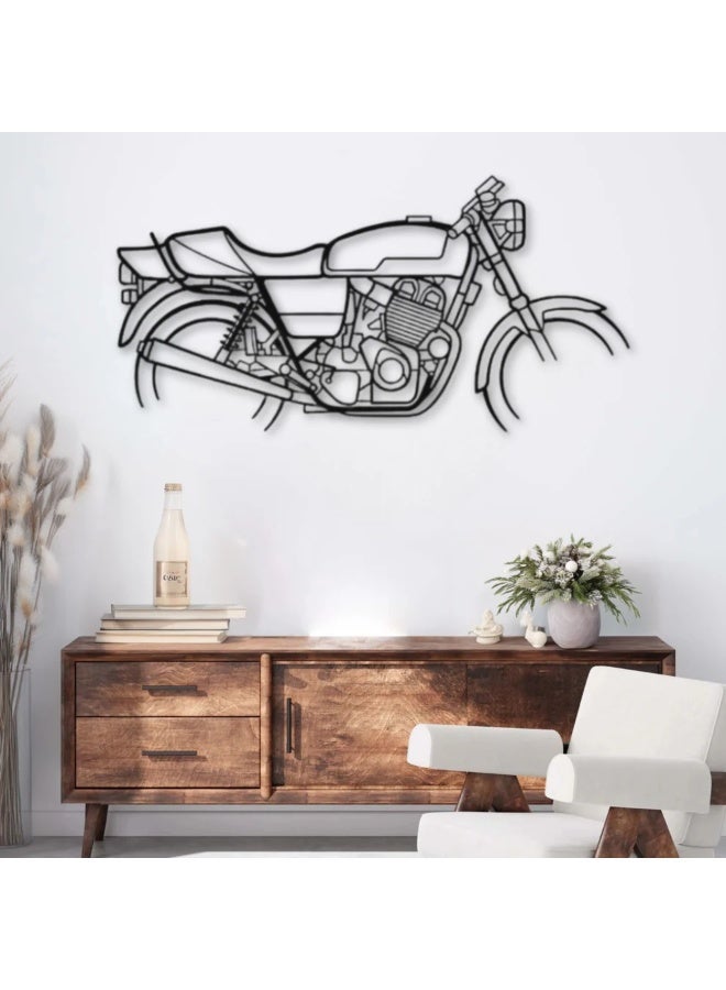 Metal Wall Decor Featuring a Motorcycle Motif – La Verda Gota 1000 (1979) - Image 1