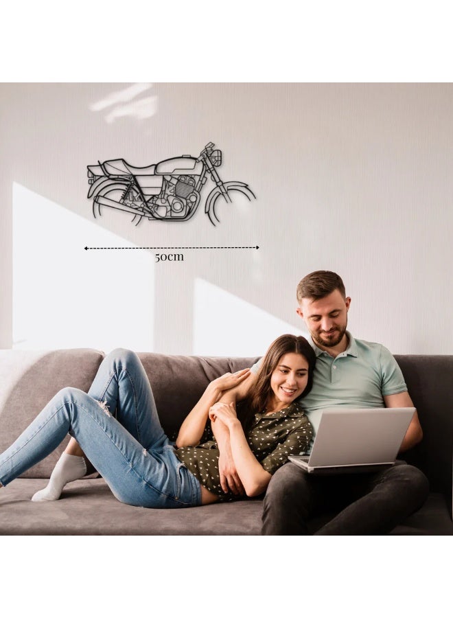 Metal Wall Decor Featuring a Motorcycle Motif – La Verda Gota 1000 (1979) - Image 2