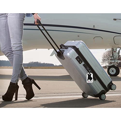 Zoczos French Bulldog Suitcase Tags Quote I Love Dogs Breed Cute Pet Puppy Animal Luggage Tag with Full Privacy Cover Leather Strap for Travel Bag Handbag, 1 Pack - Image 5
