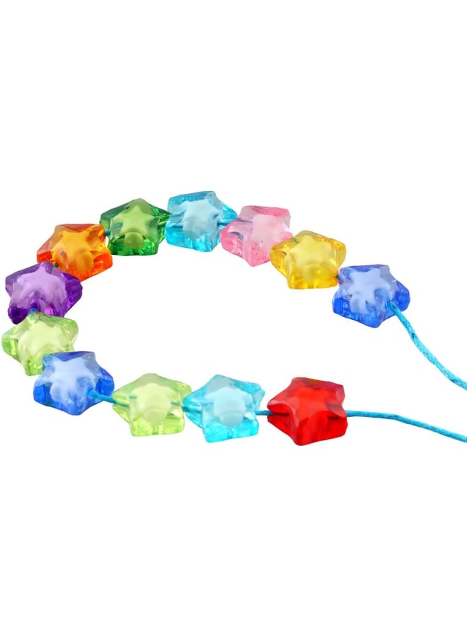 Acrylic Mixed Color Bead for DIY Craft Jewelry Making 100pcs (16mm Star Shape) - Image 2