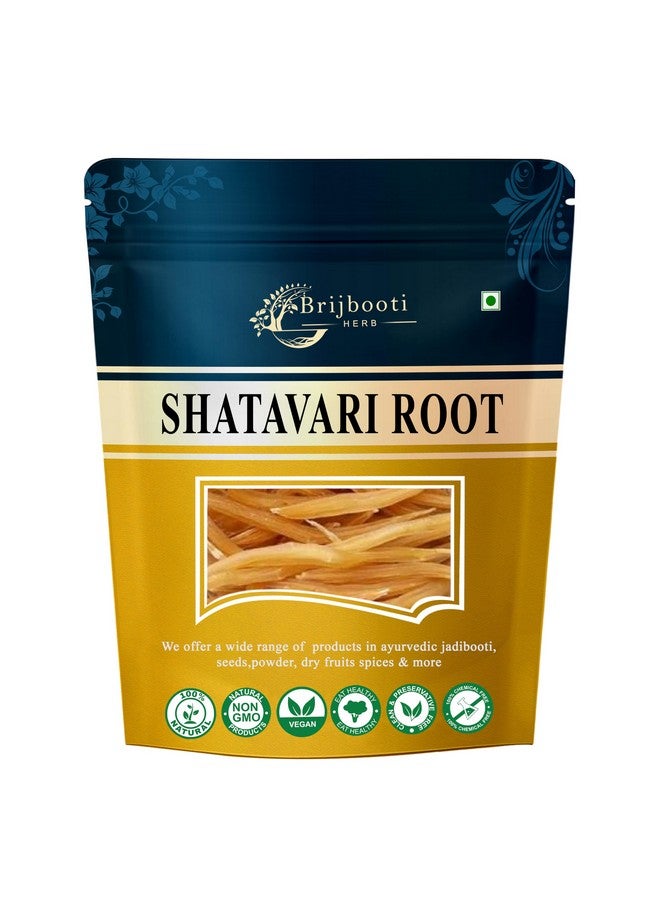 BrijBooti بريجبوتي جذر شاتافاري 100 غرام هندي خام هليون أصفر عضوي شاتافاري جذر أصفر نقي - ساتافار طبيعي | معتمد من FSSAI و GMP و ISO - Image 1