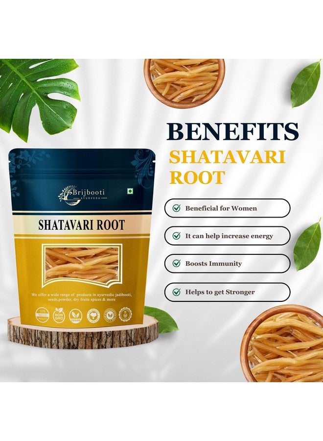 BrijBooti بريجبوتي جذر شاتافاري 100 غرام هندي خام هليون أصفر عضوي شاتافاري جذر أصفر نقي - ساتافار طبيعي | معتمد من FSSAI و GMP و ISO - Image 2