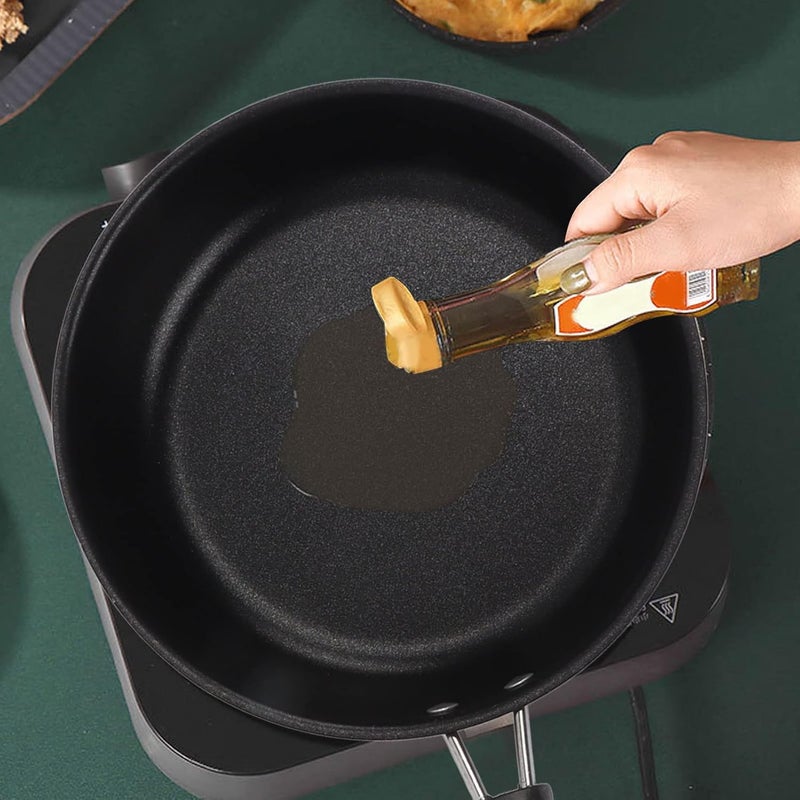 Non Stick Skillet 7.9 Inch Stainless Steel Frying Pan for Omelette Cooking, 3 Layer Coating Resists Scratches, 85% Less Smoke Than Standard Pans, Perfect for Quick Breakfasts and Restaurant Style Eggs - Image 3