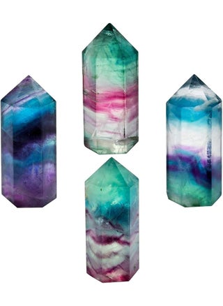 SUNYIK Gemstone Healing Crystal Points Wand, Single Point Self Standing Prism for Reiki Chakra Meditation, Fluorite 2 inches, Pack of 4 - pzsku/Z37D37E65A2472E24C3C6Z/45/_/1744284466/845946c2-5c62-41b0-99f9-a01bb088f1c2