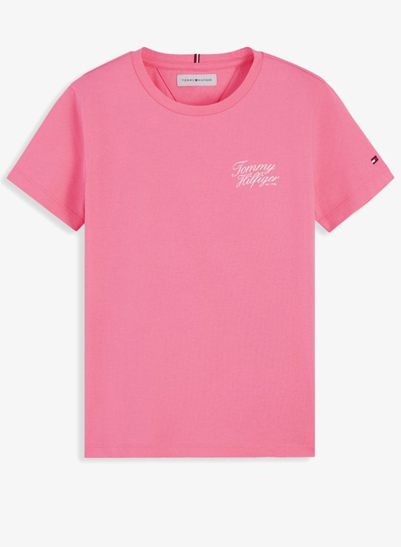 TOMMY HILFIGER Logo Crew Neck T-Shirt - Image 5