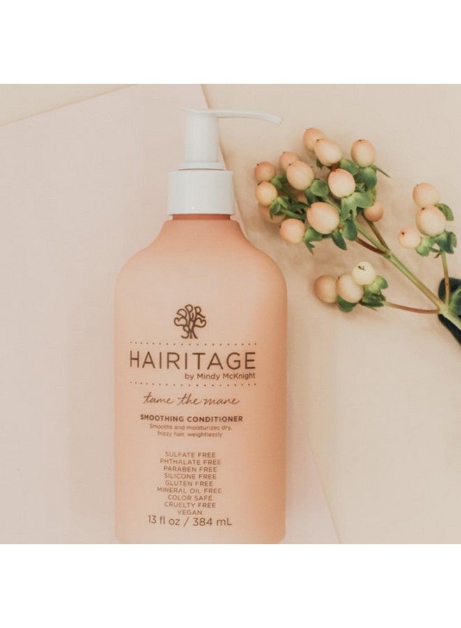 Hairitage Tame the Mane Smoothing Hair Conditioner Formulated with Jojoba Oil + Avocado Oil - Fights + Prevents Frizz - Smoothing + Hydrating - Natural Shine + Fortified Hair, 13 fl. oz. - Image 2