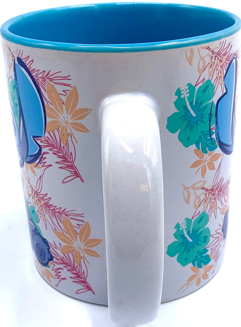 Silver Buffalo Compatible/Replacement for Disney Stitch Tropical Floral Pattern Ceramic Coffee Mug, 20 Ounces (LL122834) - Image 3