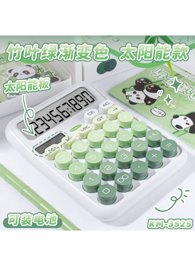 Gradient Solar Calculator High Color Mechanical Keyboard Computer Student Accounting Financial Calculator