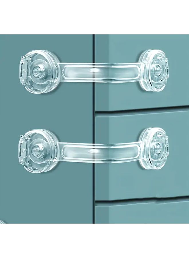 5pcs Childproof Cabinet Drawer Locks Keyless No Drilling Safety for Kids Pets - Image 4
