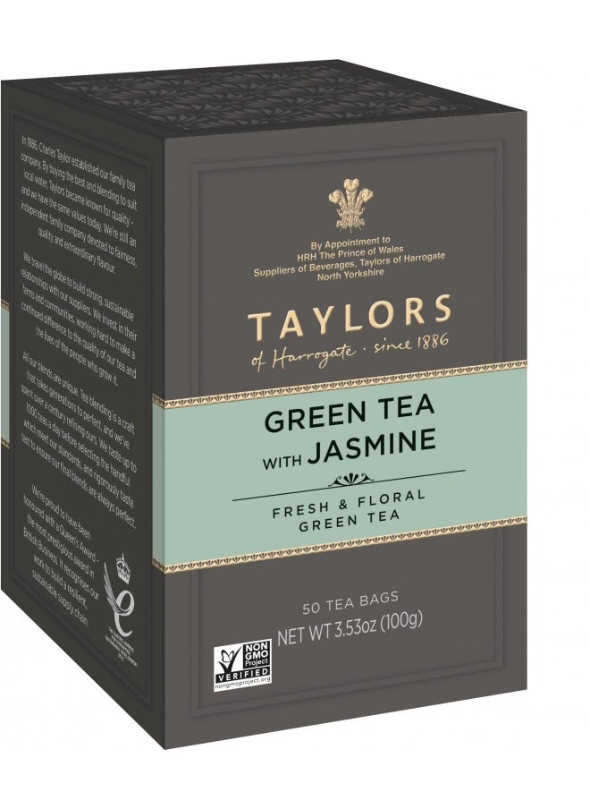 Taylors Of Harrogate Taylors Of Harrogate Green Tea With Jasmine, 50 Teabags  - Image 2