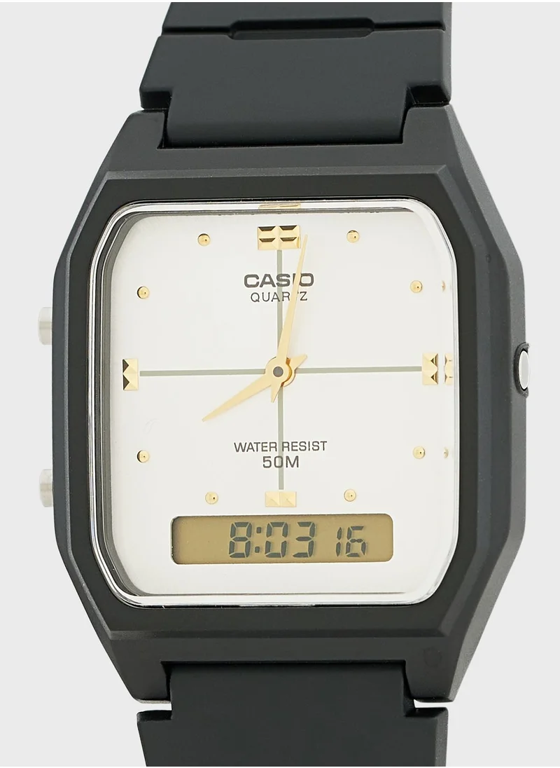 CASIO Pu Strap Digital Watch