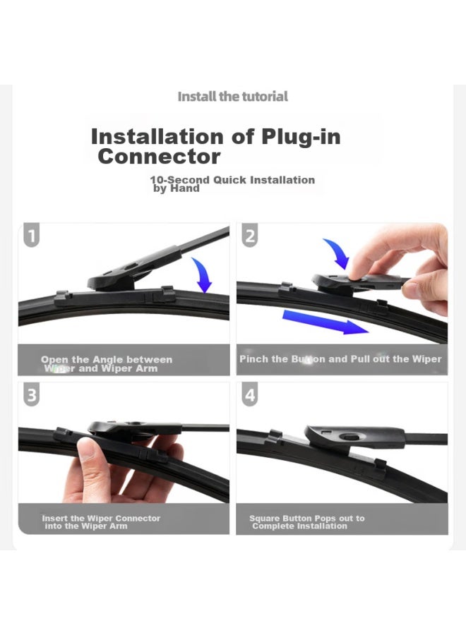 GOODYEAR Goodyear Front Windshield Wiper Blades For Haval H9, 22 Accessories, 23 Original Rubber Strips, 24 Specialized Boneless Wiper Blades  - Image 4
